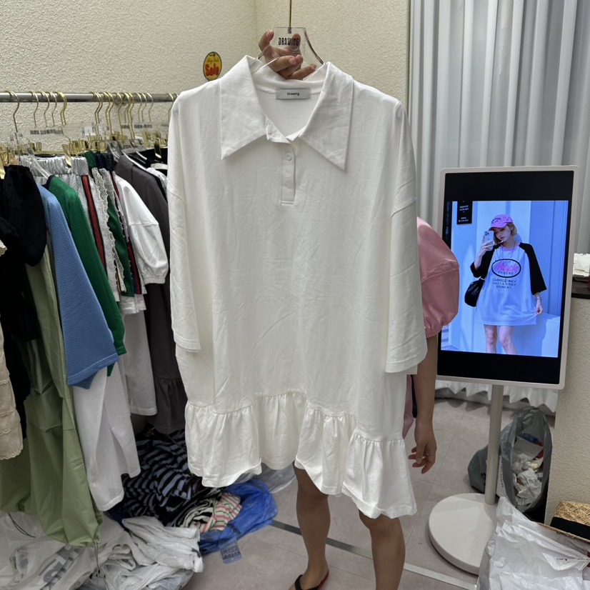 DRAWING韓國東大門代購女裝新款熱賣26春夏推薦26夏季T恤DRAWINGT恤圖色1