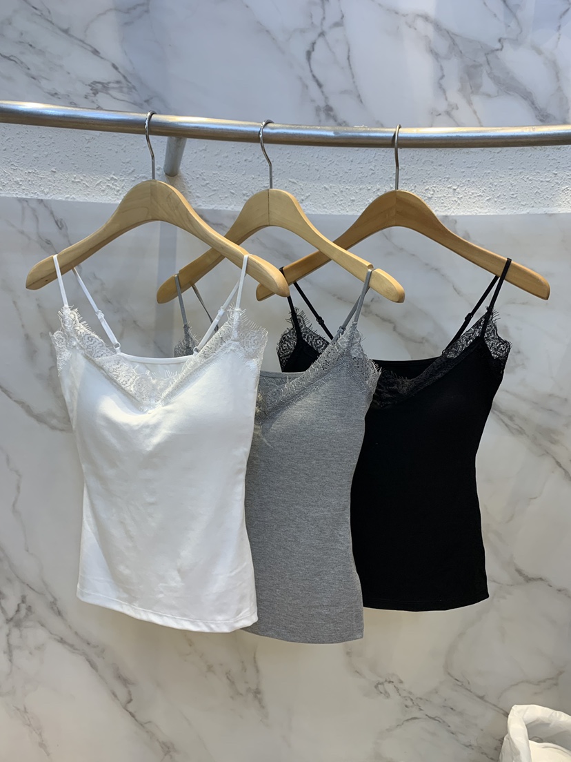 OLIVE TrEE韓國直郵女士新品熱賣休閑職業吊帶背心蕾絲無袖OLIVE TrEE吊帶/背心