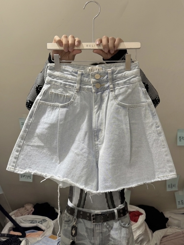 BELITA-L韓國直郵女裝新款時尚熱賣職業26夏季休閑短褲雙層BELITA-L短褲圖色1