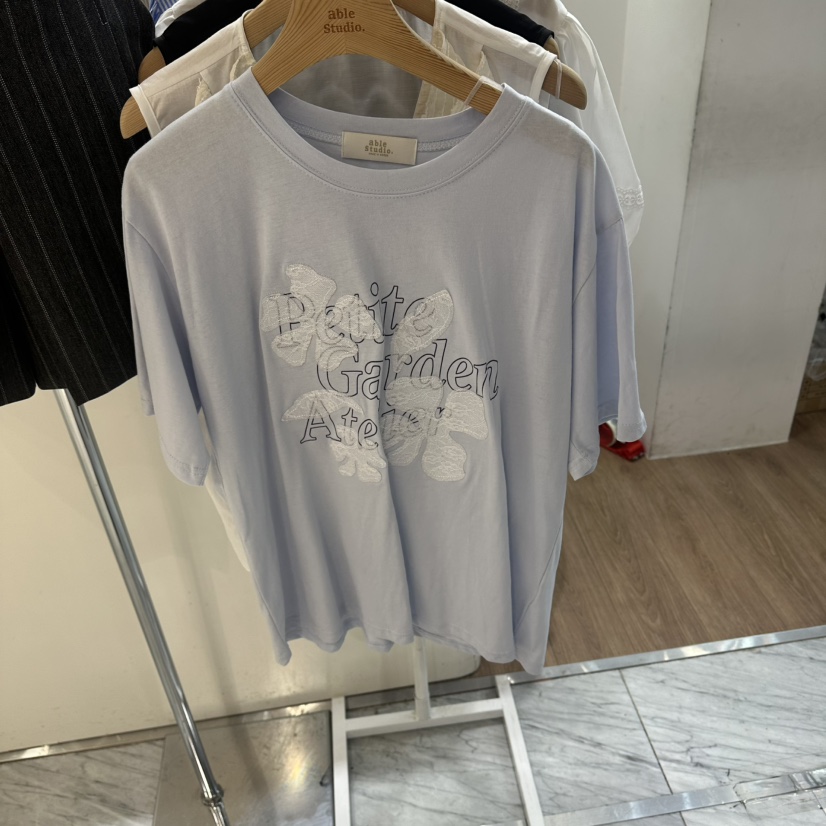 ABLESTUDIO韓國直郵女士新款時尚休閑職業26夏季熱賣人氣T恤ABLESTUDIOT恤圖色2