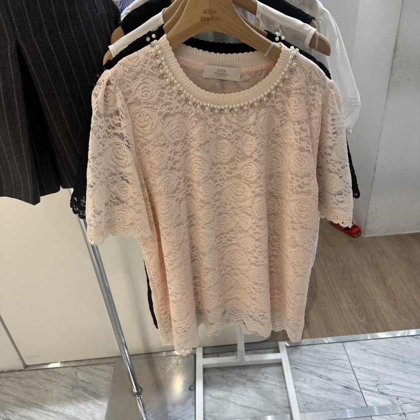 ABLESTUDIO韓國直郵實拍女士新品人氣熱賣職業襯衫蕾絲衫ABLESTUDIO襯衫/蕾絲衫圖色2