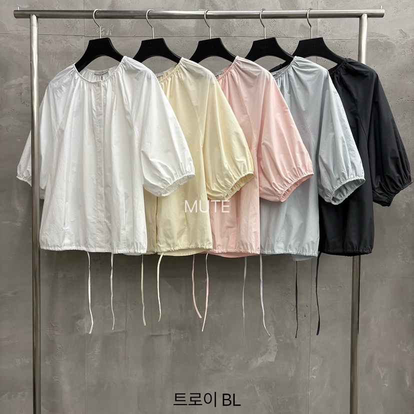 MUTE-P韓國直郵女士新款26春夏熱賣26夏季時尚襯衫蕾絲衫LMUTE襯衫/蕾絲衫