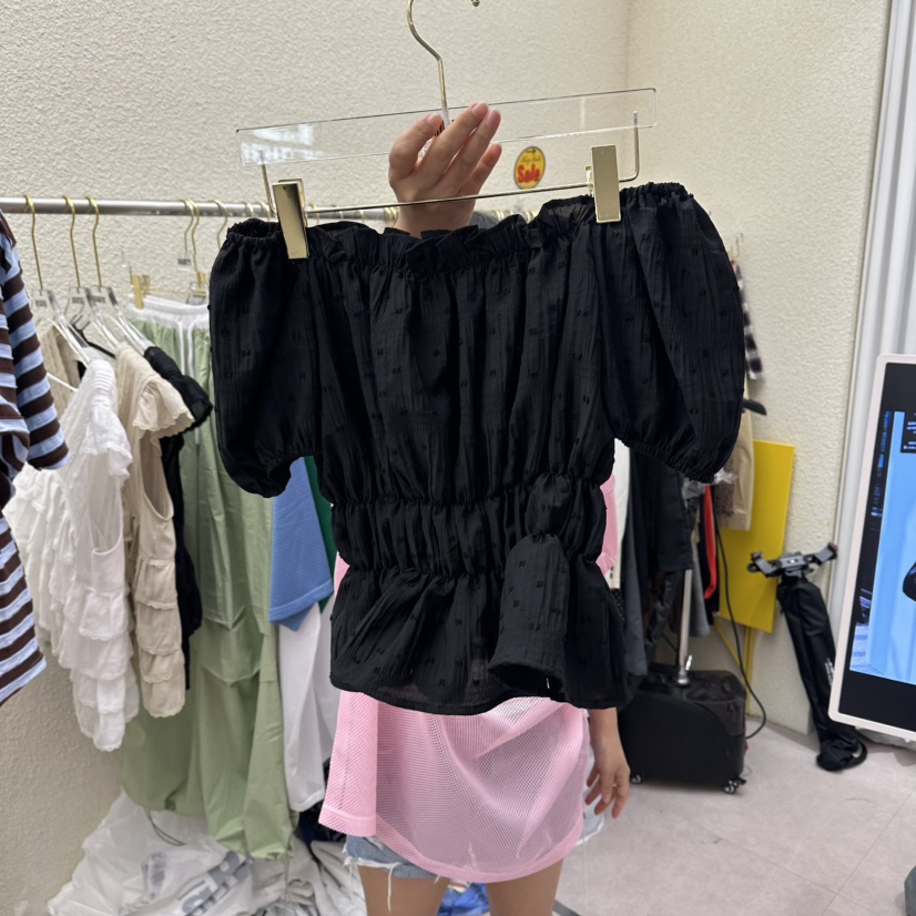 DRAWING韓國東大門直郵女士新品推薦時尚26春夏襯衫蕾絲衫DRAWING襯衫/蕾絲衫