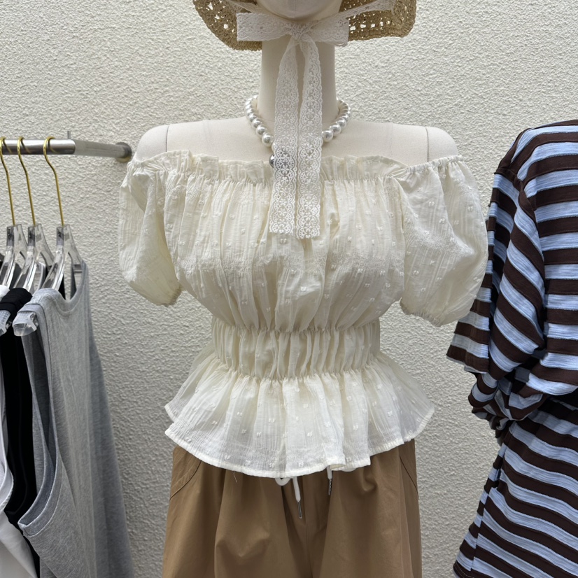 DRAWING韓國東大門直郵女士新品推薦時尚26春夏襯衫蕾絲衫DRAWING襯衫/蕾絲衫圖色1