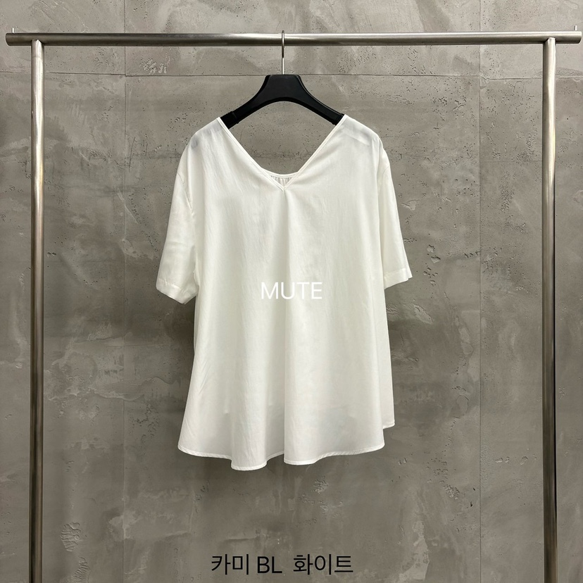MUTE-P韓國直郵女士新款熱賣26夏季休閑職業襯衫蕾絲衫LMUTE襯衫/蕾絲衫