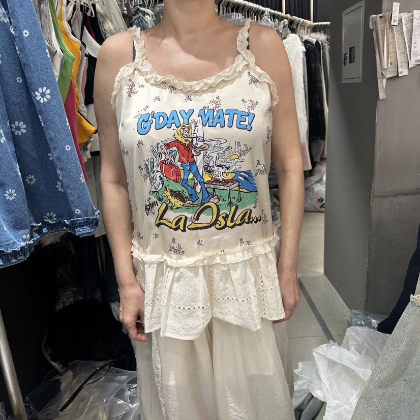 MOMAZU韓國東大門代購女士新款人氣熱賣休閑吊帶背心無袖MMOMAZU吊帶/背心圖色1