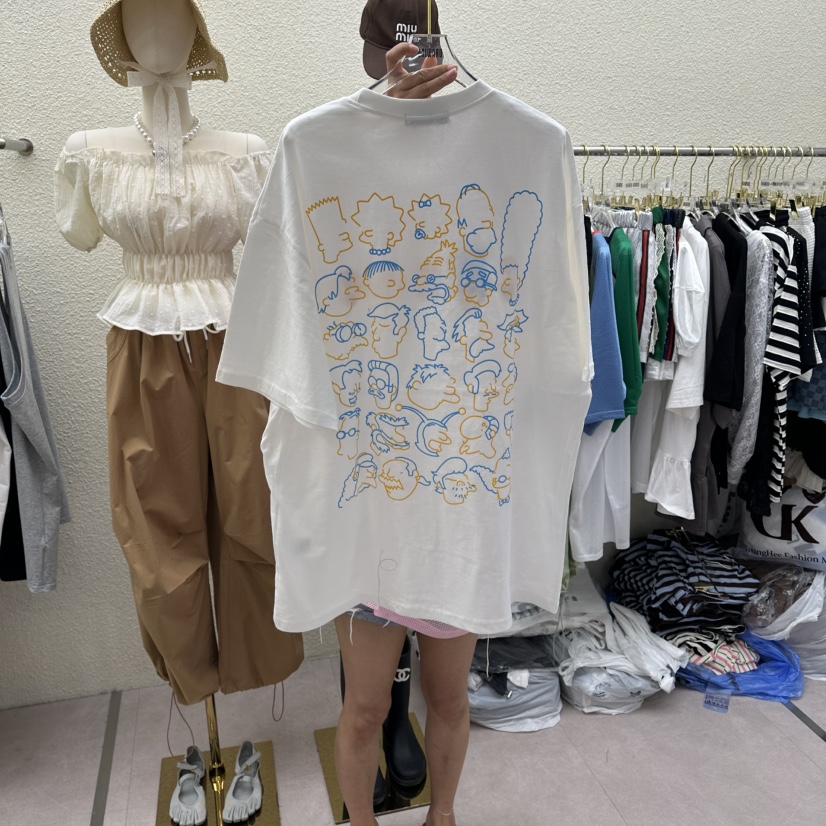 DRAWING韓國東大門代購女士新品時尚休閑職業推薦26夏季T恤DRAWINGT恤