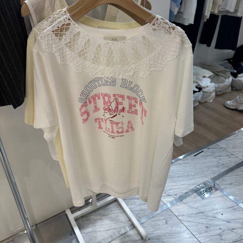 ABLESTUDIO東大門實拍韓國女裝新品熱賣26夏季26春夏推薦T恤ABLESTUDIOT恤圖色2