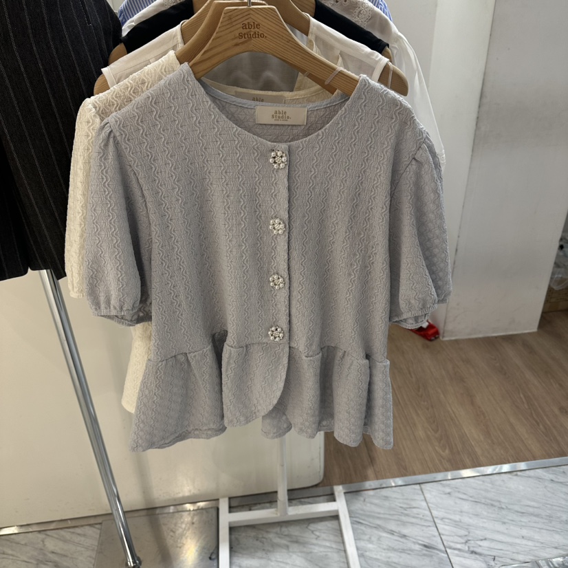 ABLESTUDIO韓國直郵實拍女士新品人氣休閑時尚襯衫蕾絲衫ABLESTUDIO襯衫/蕾絲衫圖色2