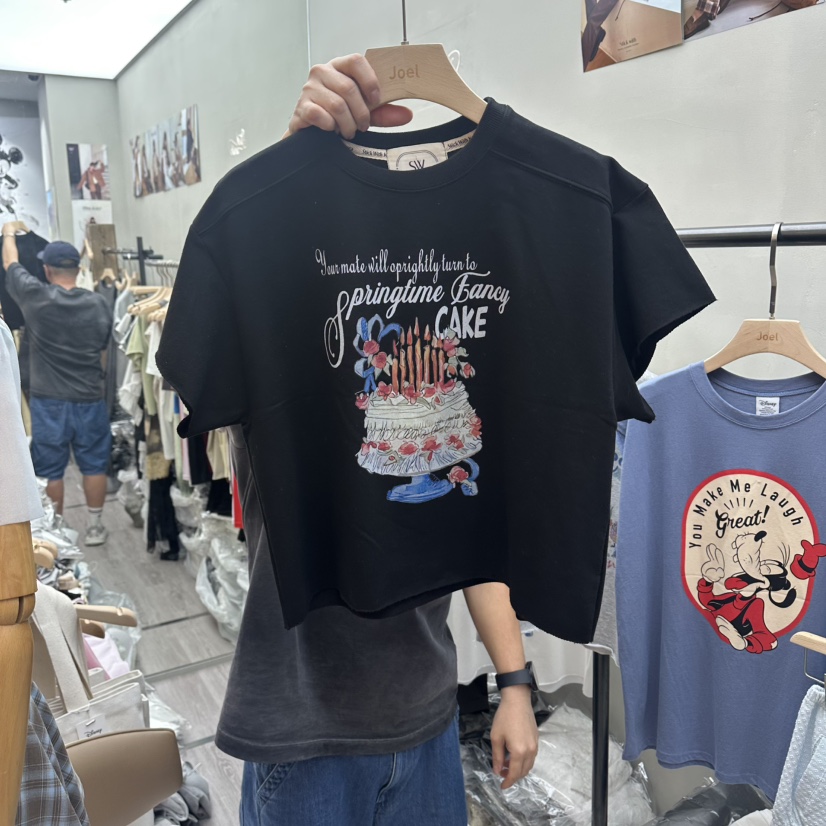STICK WITH韓國東大門直郵女裝新品熱賣26夏季人氣推薦T恤STICK WITHT恤圖色2
