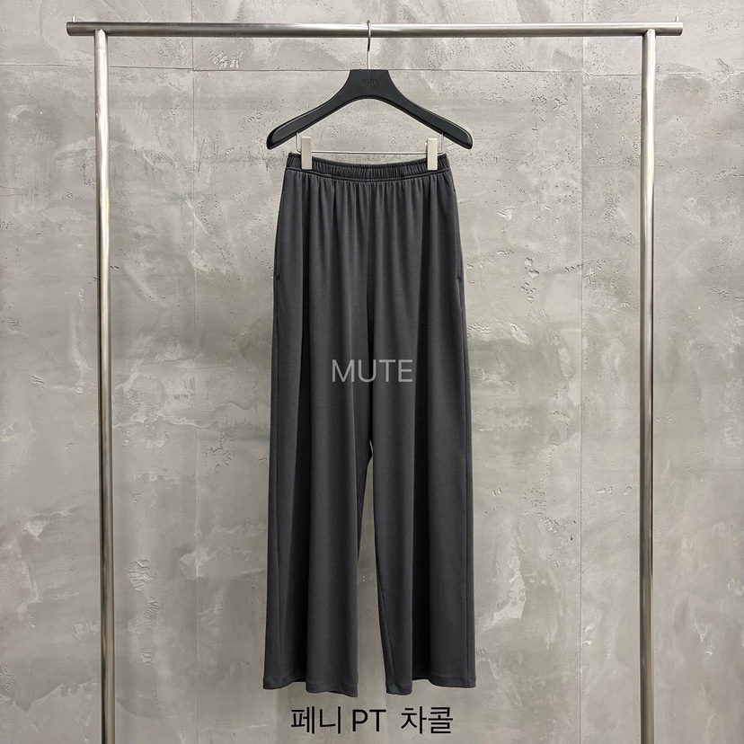 MUTE-P韓國代購女士新款職業26夏季時尚熱賣推薦26春夏休閑褲MUTE休閑褲圖色4墨色