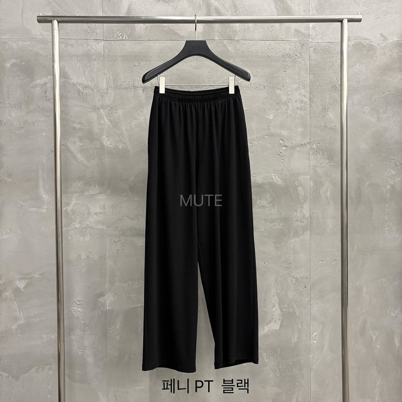 MUTE-P韓國代購女士新款職業26夏季時尚熱賣推薦26春夏休閑褲MUTE休閑褲圖色5黑色