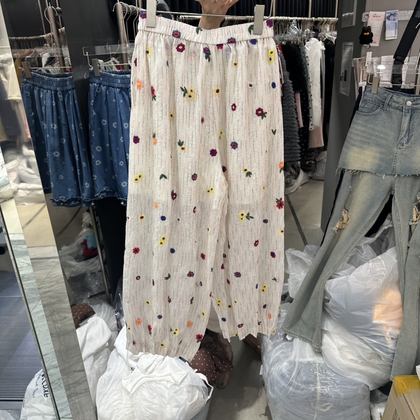 MOMAZU韓國東大門直郵女裝新品26夏季推薦時尚人氣長裙刺繡MOMAZU長裙
