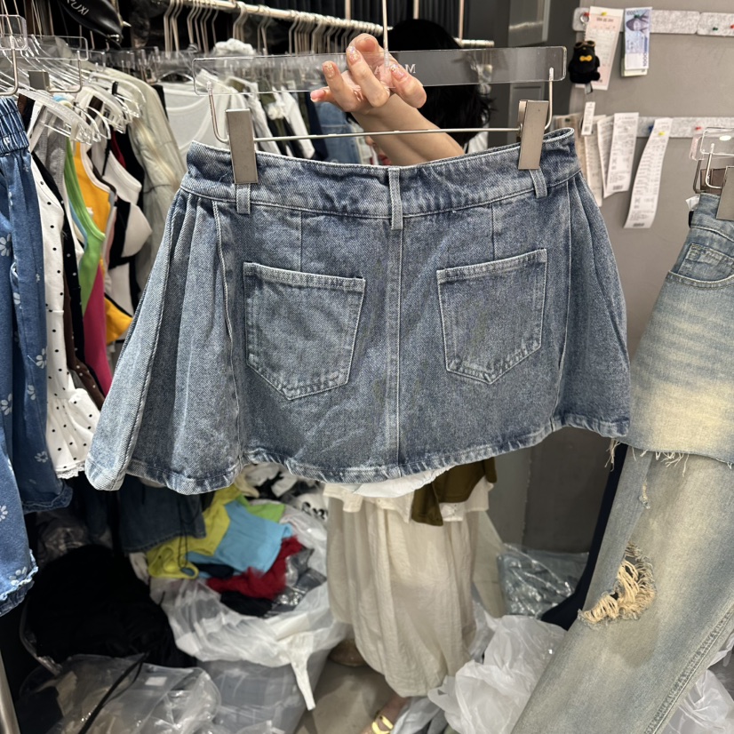 MOMAZU東大門實拍韓國女士新品休閑職業熱賣時尚裙褲口袋MOMAZU裙褲