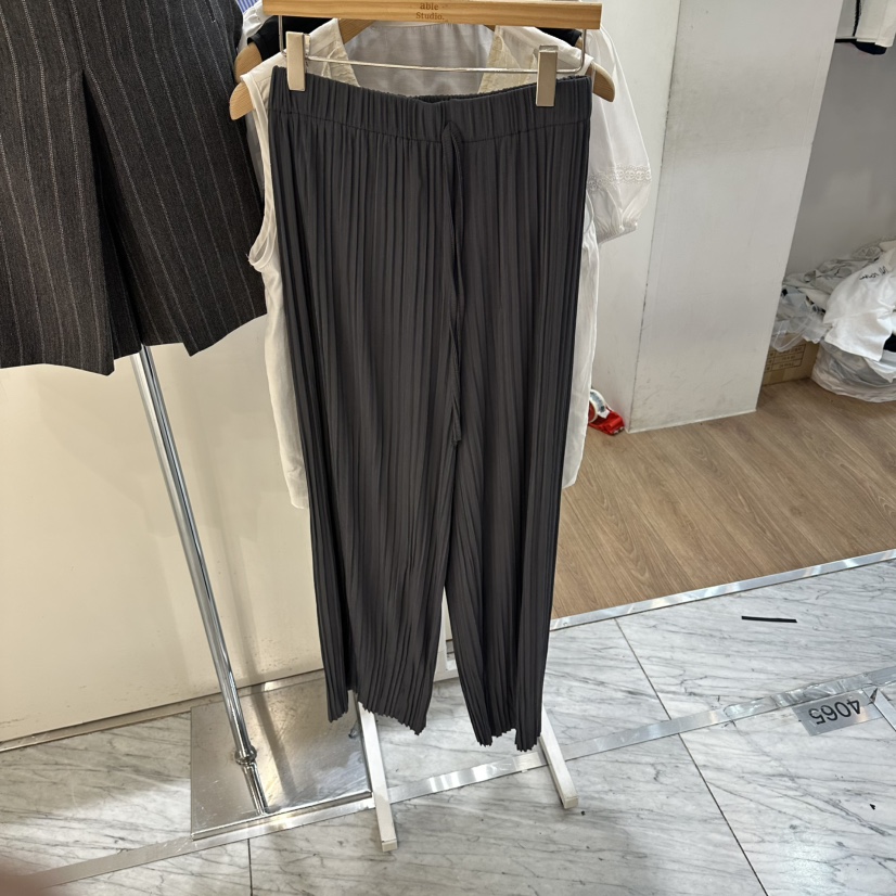 ABLESTUDIO東大門實拍韓國女士新品職業26春夏時尚休閑褲ABLESTUDIO休閑褲圖色4墨色