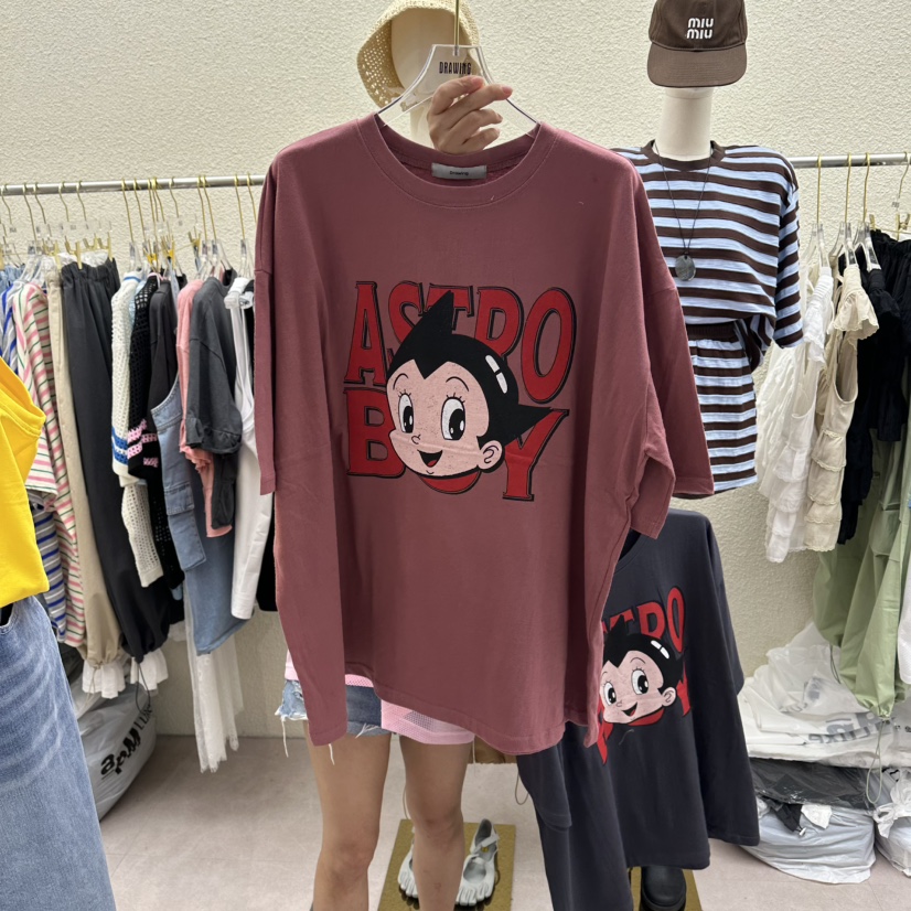 DRAWING韓國東大門代購女裝新款人氣26春夏職業時尚熱賣T恤DRAWINGT恤圖色2