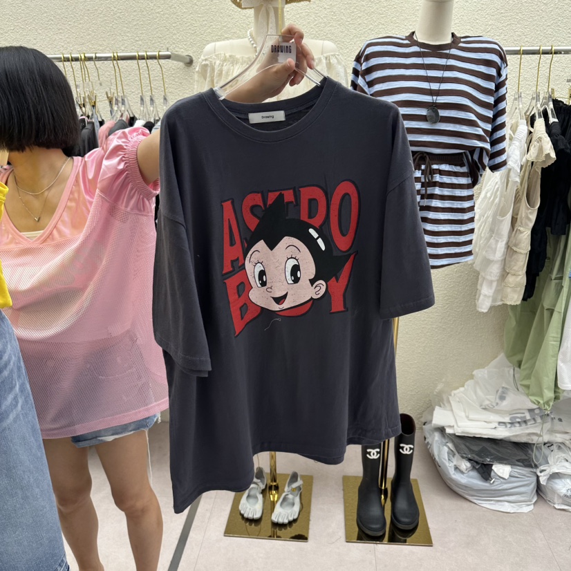 DRAWING韓國東大門代購女裝新款人氣26春夏職業時尚熱賣T恤DRAWINGT恤圖色3