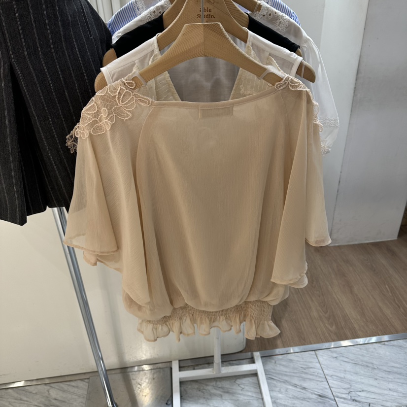 ABLESTUDIO韓國直郵女裝新品26春夏休閑推薦時尚襯衫蕾絲衫ABLESTUDIO襯衫/蕾絲衫