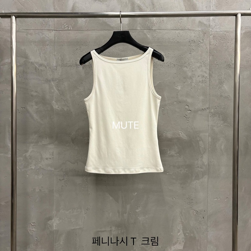 MUTE-P韓國直郵實拍女士新款熱賣26春夏職業26夏季吊帶背心MUTE吊帶/背心圖色1