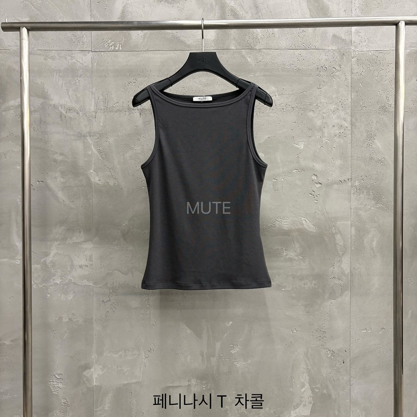 MUTE-P韓國直郵實拍女士新款熱賣26春夏職業26夏季吊帶背心MUTE吊帶/背心圖色3墨色