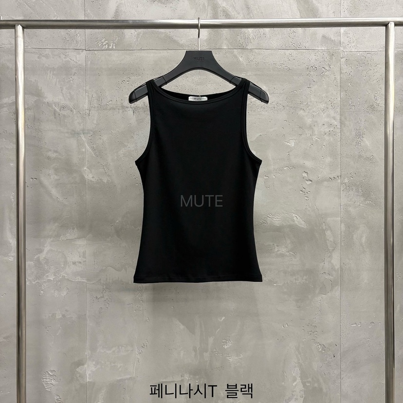MUTE-P韓國直郵實拍女士新款熱賣26春夏職業26夏季吊帶背心MUTE吊帶/背心圖色4黑色