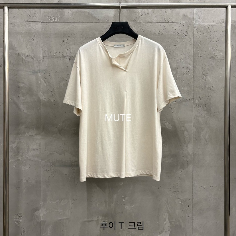 MUTE-P東大門實拍韓國女裝新款26夏季休閑熱賣人氣職業T恤MUTET恤圖色2