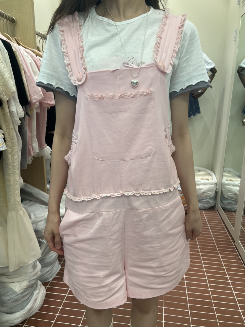 BE&amp;BE韓國東大門直郵女士新款26夏季26春夏推薦背帶褲BE&be背帶褲圖色1