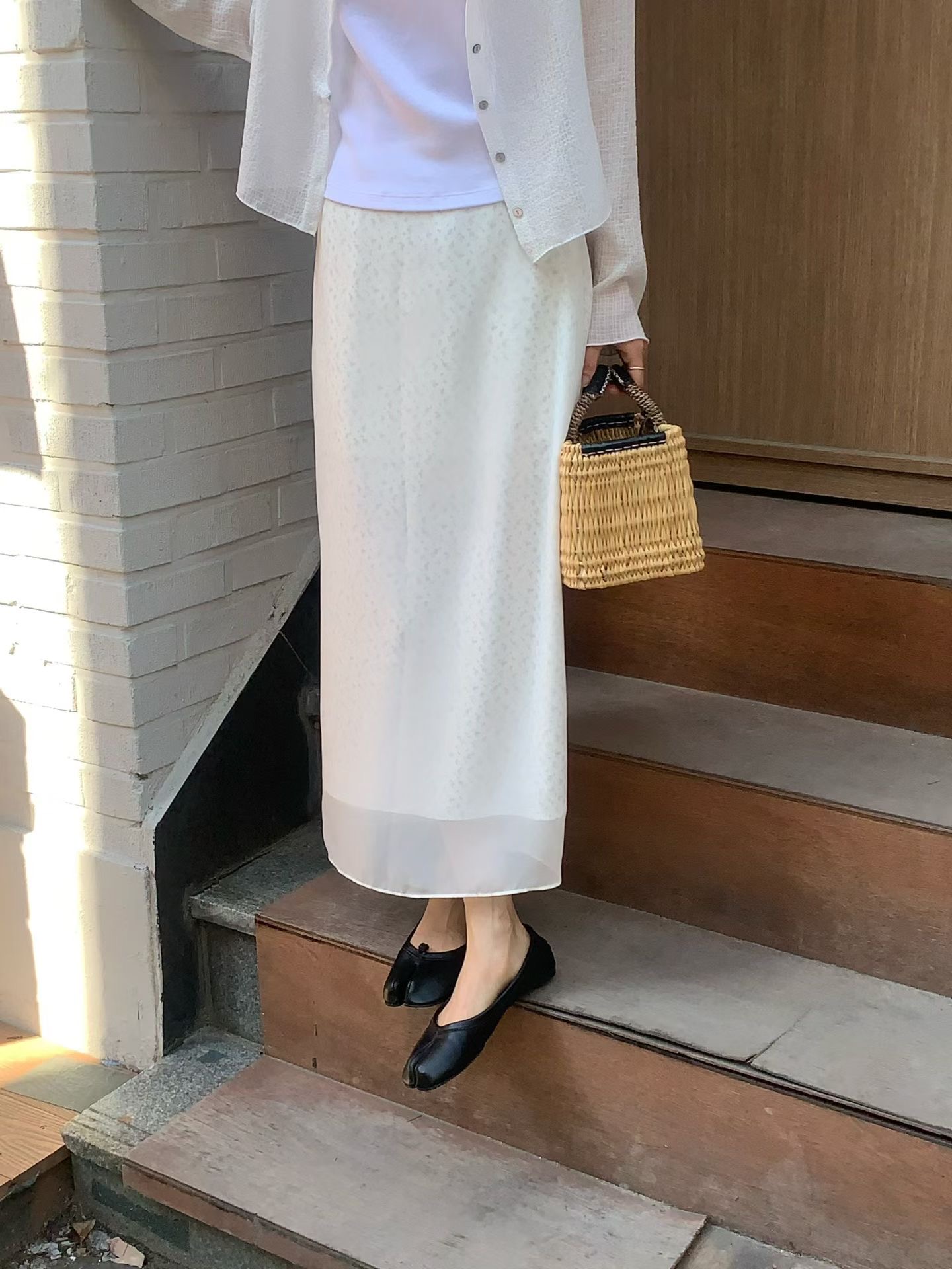 FLAT WHITE韓國直郵實拍女裝新款26夏季26春夏推薦長裙LSFLAT WHITE/SORBET長裙圖色1