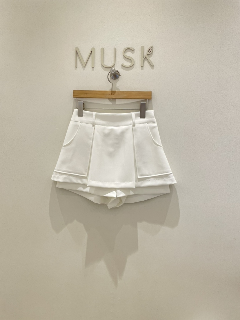 MUSK東大門實拍韓國女裝新品職業推薦26夏季熱賣裙褲口袋MUSK裙褲圖色2