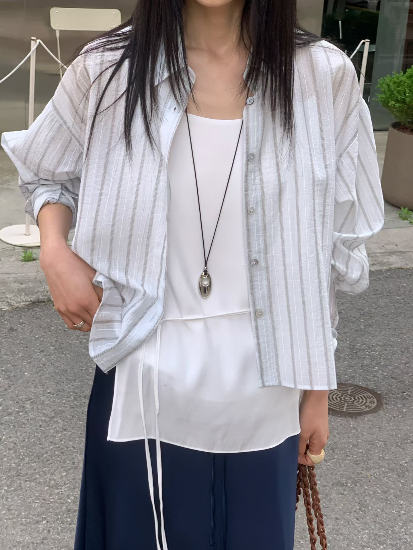 FLAT WHITE韓國東大門直郵女裝新品人氣26夏季襯衫蕾絲衫FLAT WHITE/SORBET襯衫/蕾絲衫
