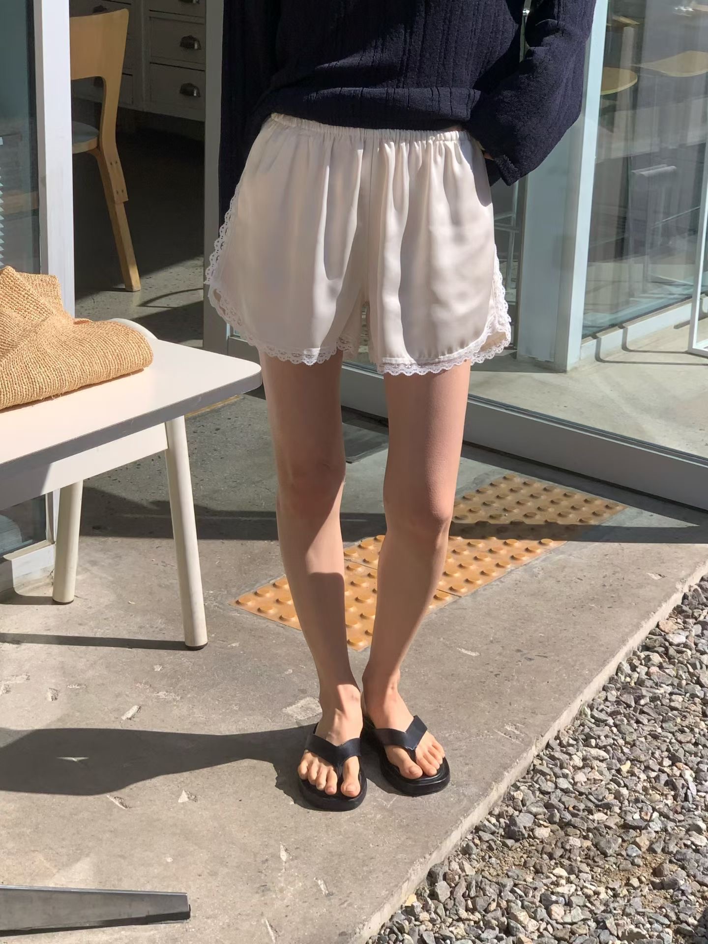 FLAT WHITE東大門實拍韓國女裝新款熱賣職業時尚人氣短褲SFLAT WHITE/SORBET短褲圖色1