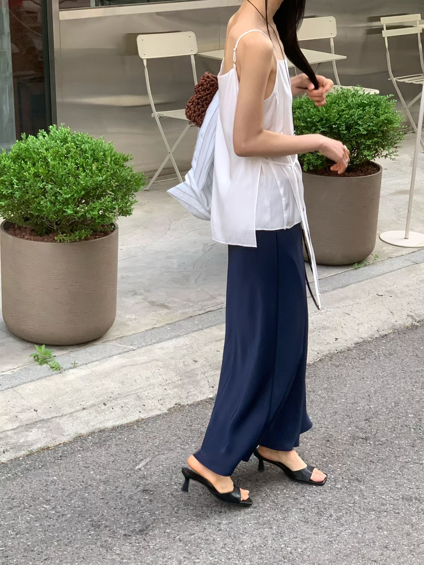 FLAT WHITE韓國直郵實拍女士新品休閑熱賣人氣26春夏吊帶背心FLAT WHITE/SORBET吊帶/背心