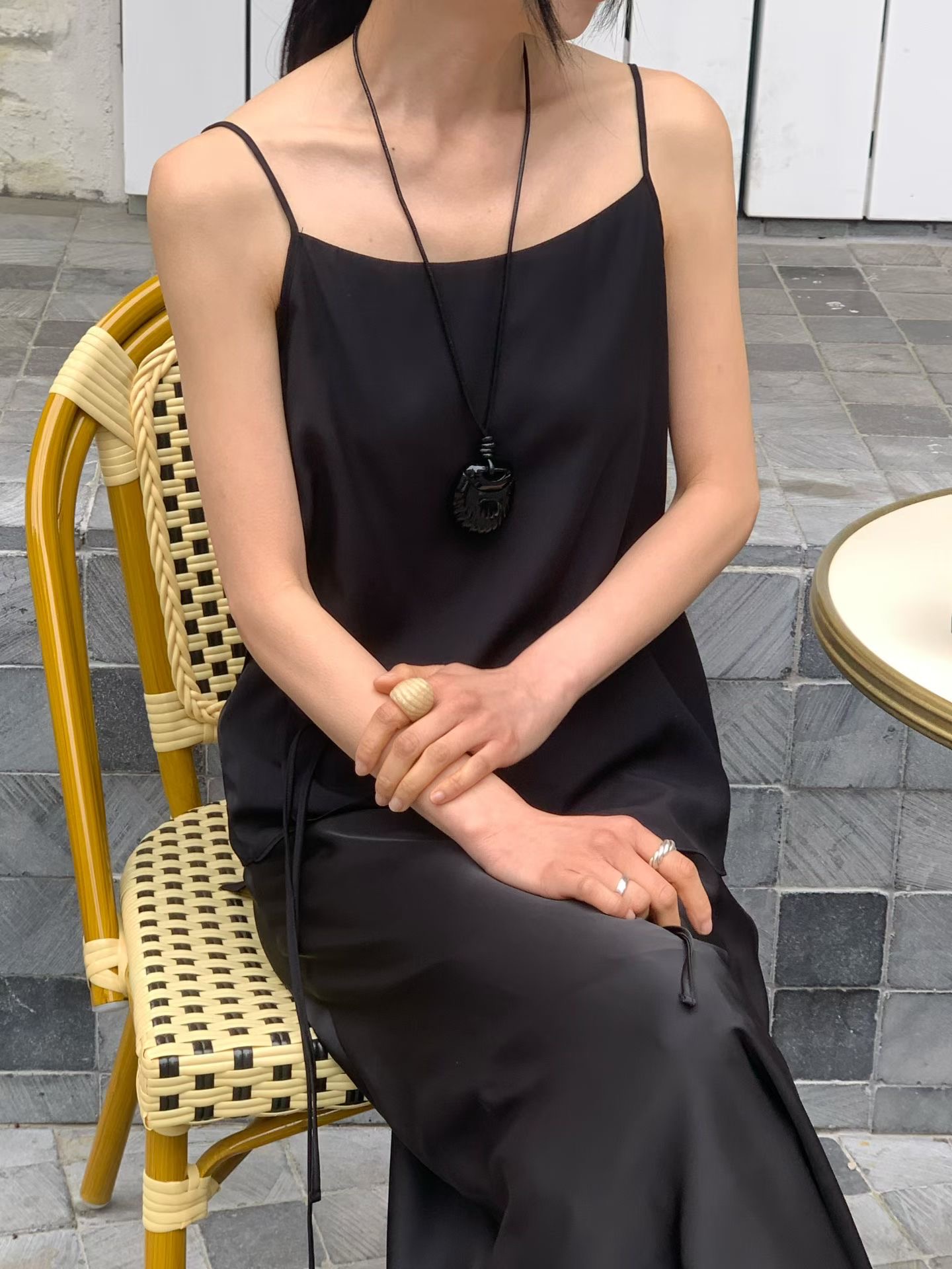 FLAT WHITE韓國直郵實拍女士新品休閑熱賣人氣26春夏吊帶背心FLAT WHITE/SORBET吊帶/背心圖色1