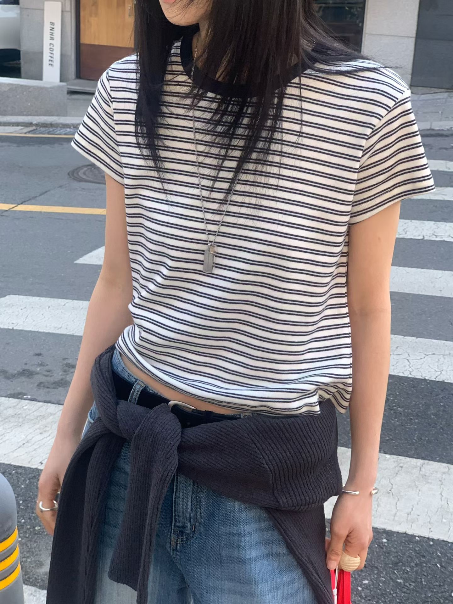 FLAT WHITE韓國直郵女士新品26夏季人氣熱賣26春夏推薦T恤FLAT WHITE/SORBETT恤