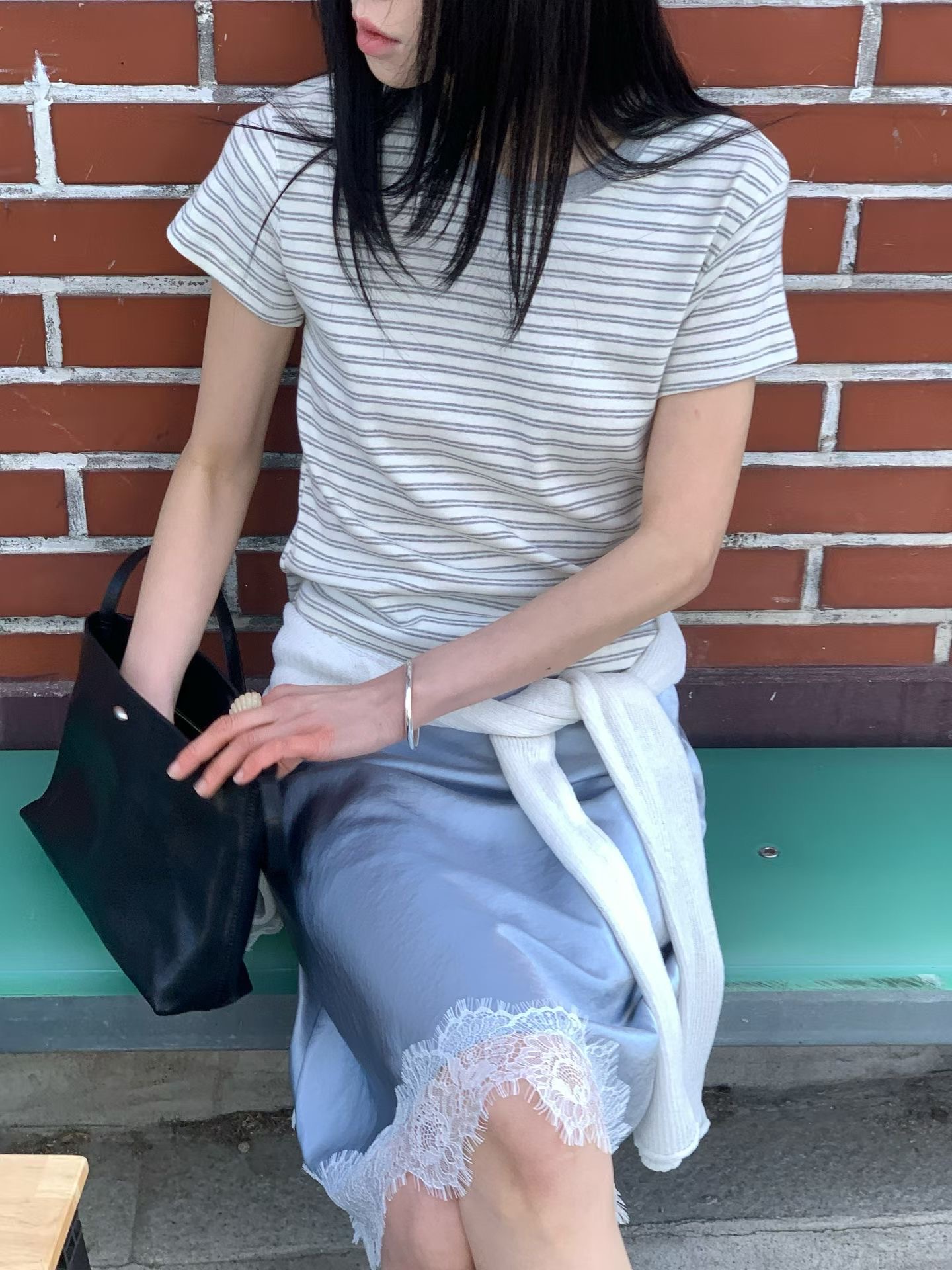 FLAT WHITE韓國直郵女士新品26夏季人氣熱賣26春夏推薦T恤FLAT WHITE/SORBETT恤圖色1