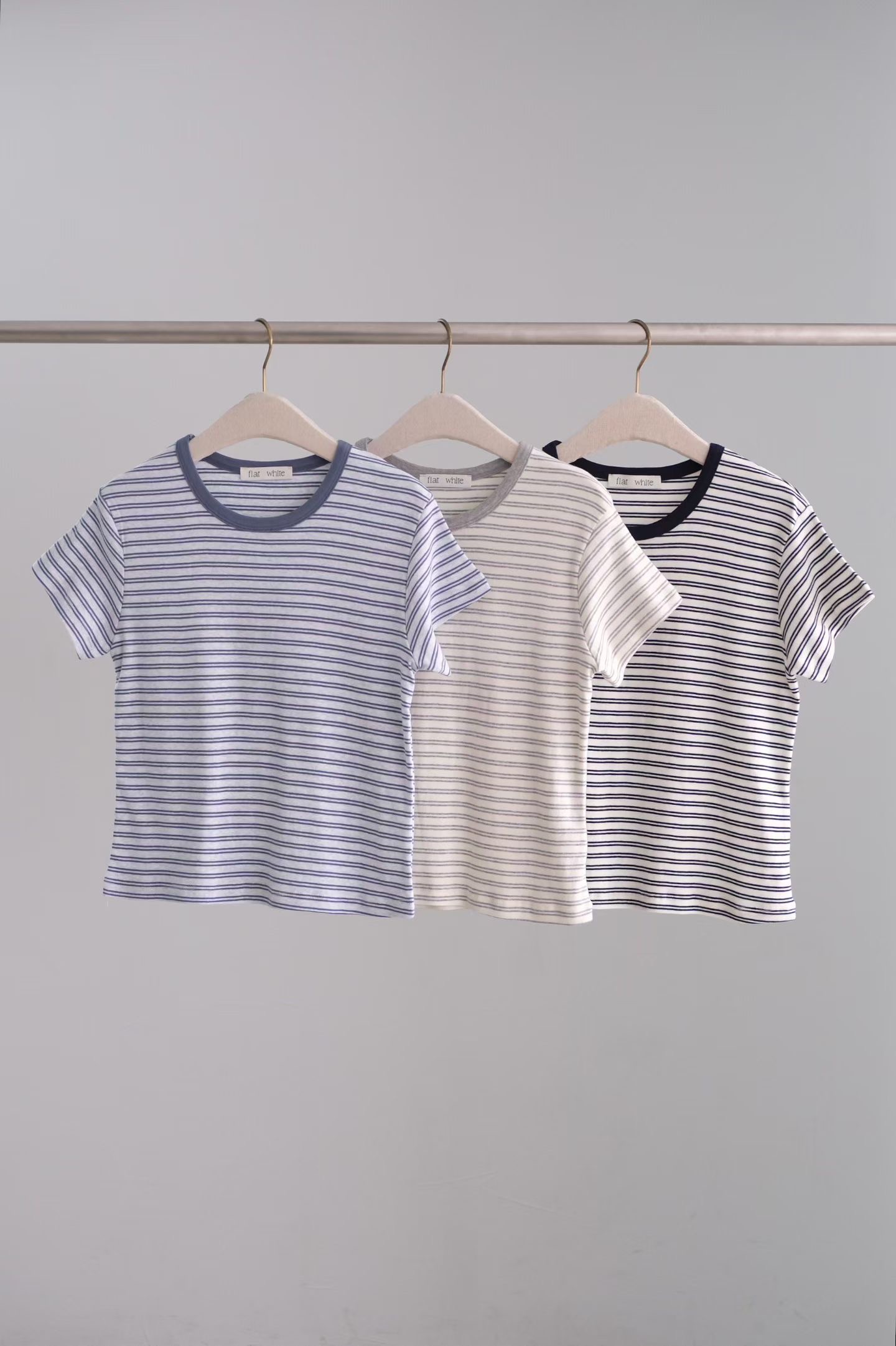 FLAT WHITE韓國直郵女士新品26夏季人氣熱賣26春夏推薦T恤FLAT WHITE/SORBETT恤圖色2左二色