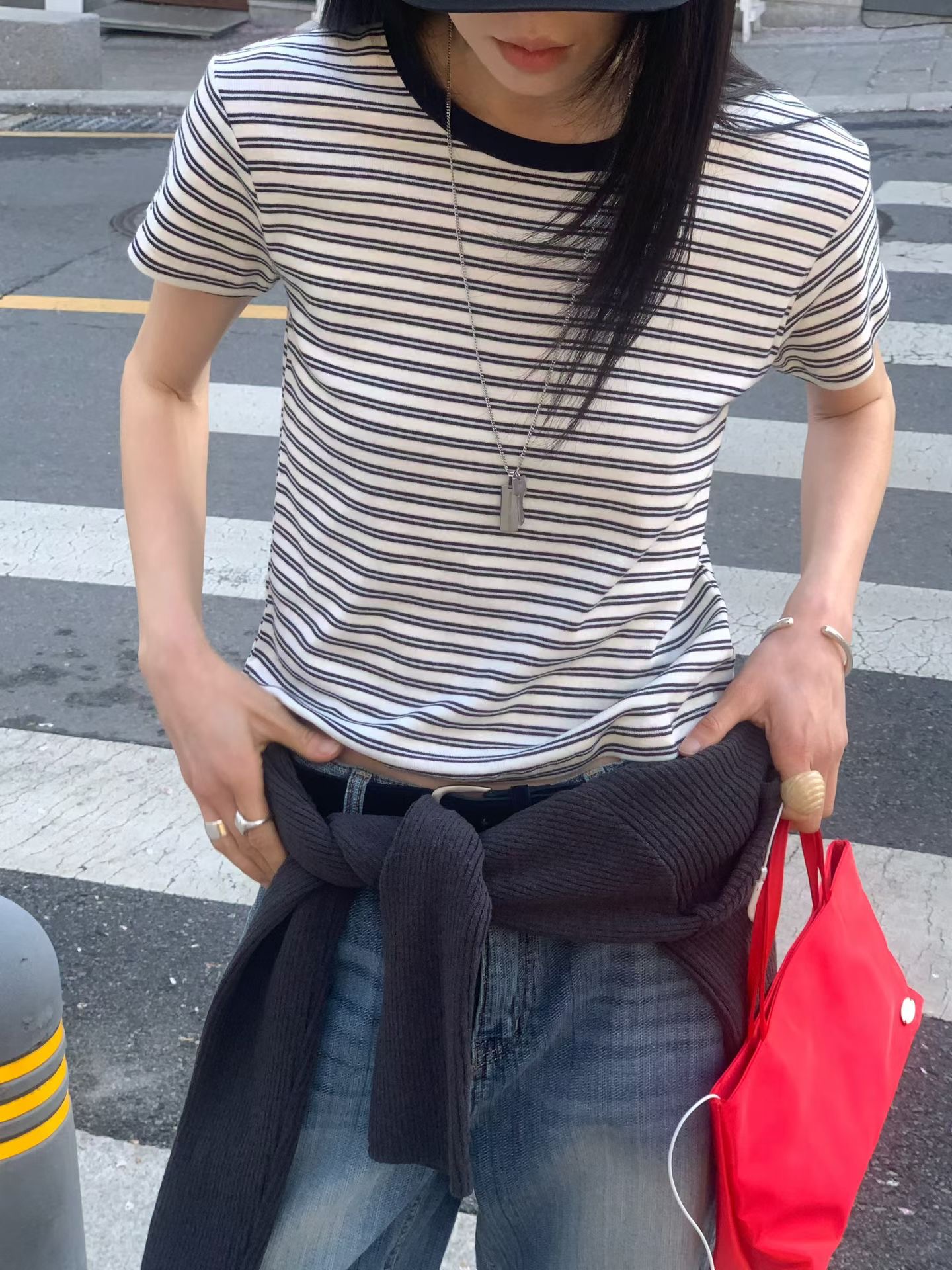 FLAT WHITE韓國直郵女士新品26夏季人氣熱賣26春夏推薦T恤FLAT WHITE/SORBETT恤圖色3