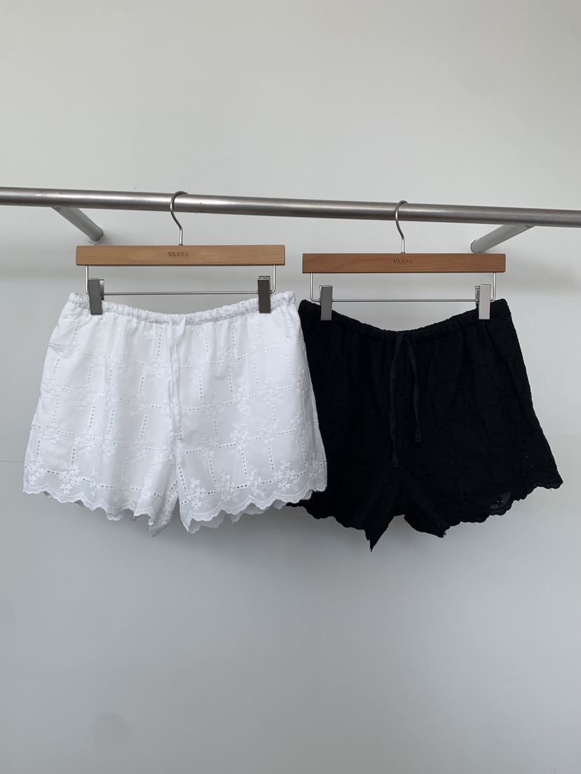 VAARA韓國東大門直郵女士新款時尚26春夏26夏季推薦短褲刺繡VAARA短褲