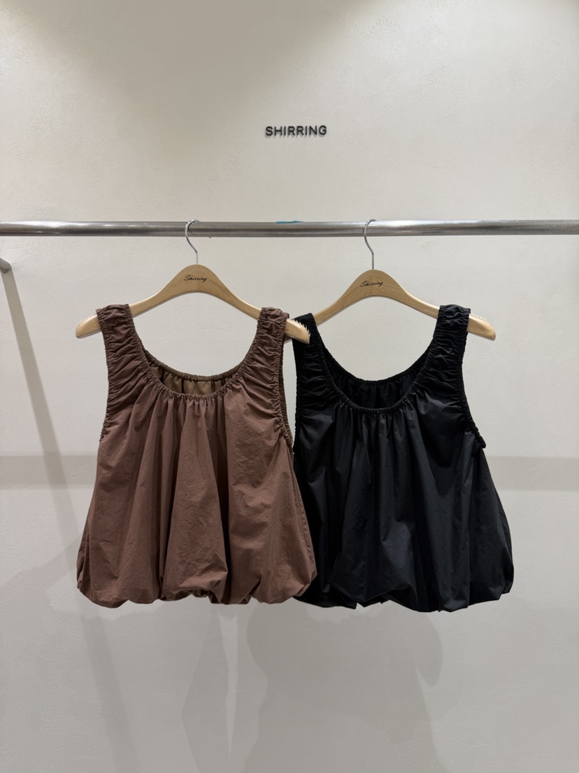 SHIRRING韓國直郵實拍女士新款人氣26夏季推薦26春夏吊帶背心SHIRRING吊帶/背心