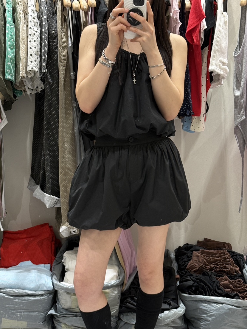 SHIRRING韓國直郵實拍女士新款人氣26夏季推薦26春夏吊帶背心SHIRRING吊帶/背心
