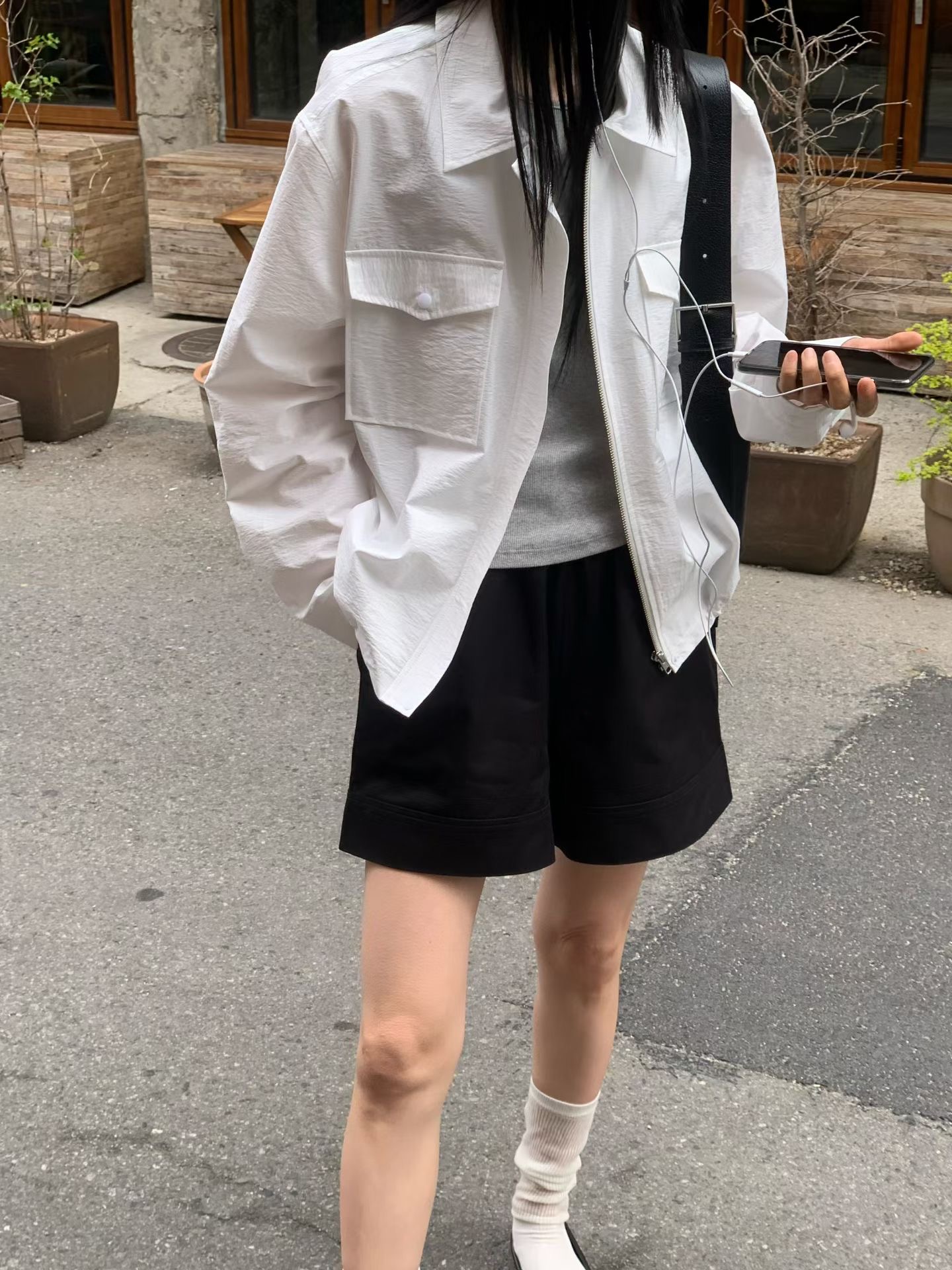 FLAT WHITE韓國直郵女士新品熱賣26春夏時尚人氣推薦短褲MSFLAT WHITE/SORBET短褲圖色2