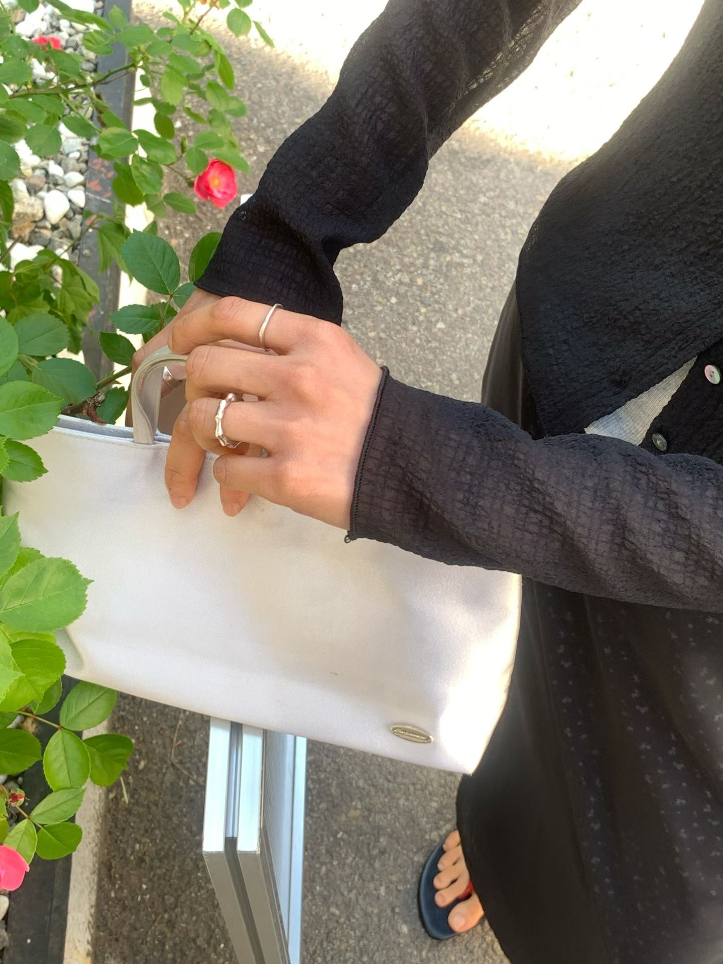FLAT WHITE韓國東大門直郵女裝新品職業長袖T恤不含內搭LFLAT WHITE/SORBET長袖T恤