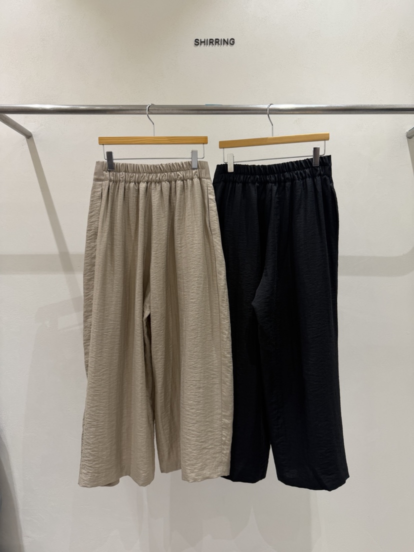 SHIRRING韓國直郵實拍女裝新品休閑26春夏時尚休閑褲亞麻布SHIRRING休閑褲