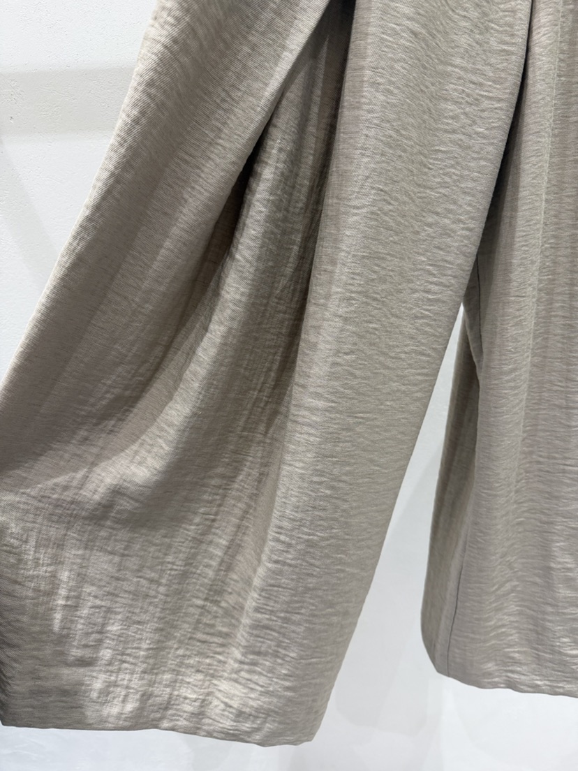 SHIRRING韓國直郵實拍女裝新品休閑26春夏時尚休閑褲亞麻布SHIRRING休閑褲