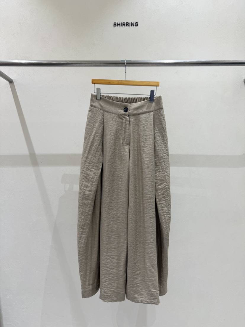 SHIRRING韓國直郵實拍女裝新品休閑26春夏時尚休閑褲亞麻布SHIRRING休閑褲圖色1
