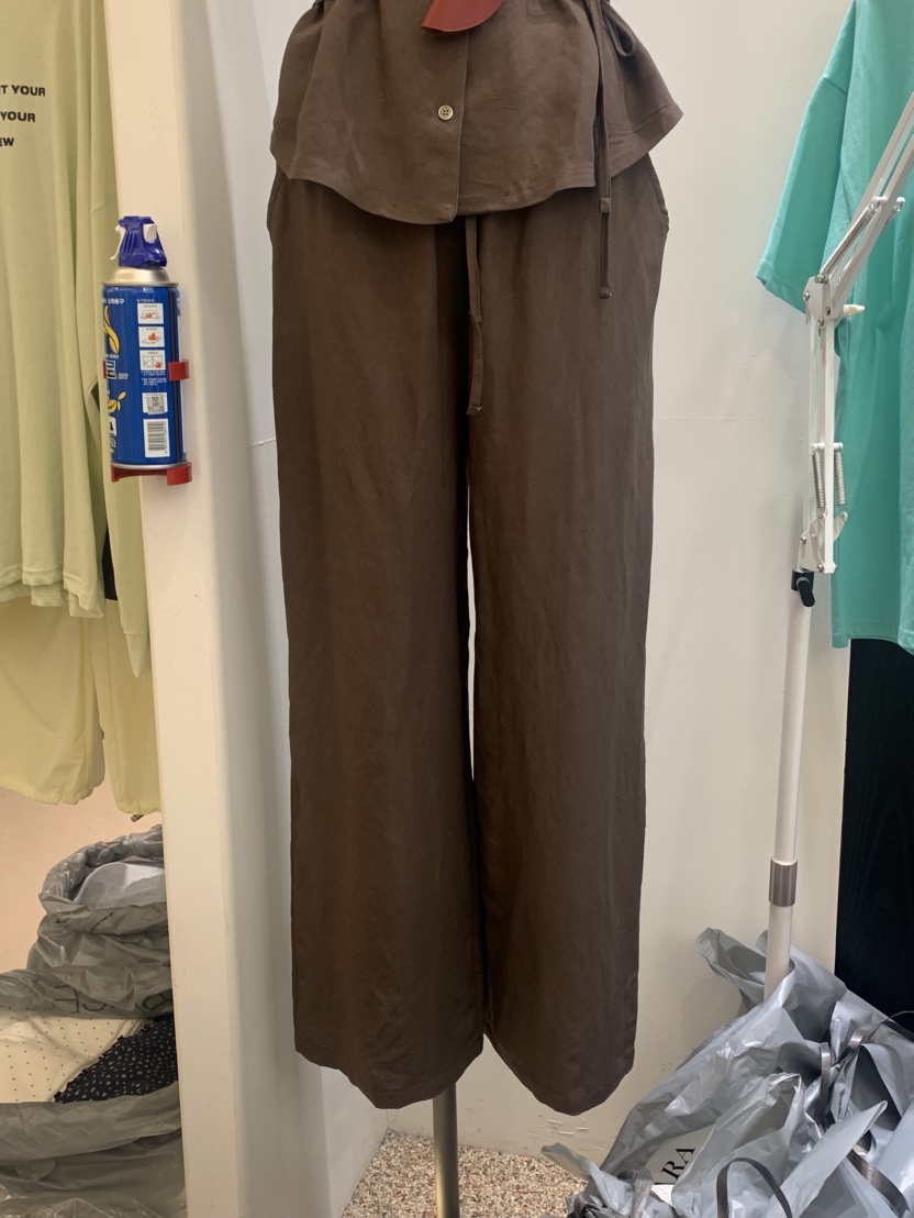 VAARA韓國東大門代購女裝新款時尚熱賣26夏季休閑褲亞麻布VAARA休閑褲圖色4