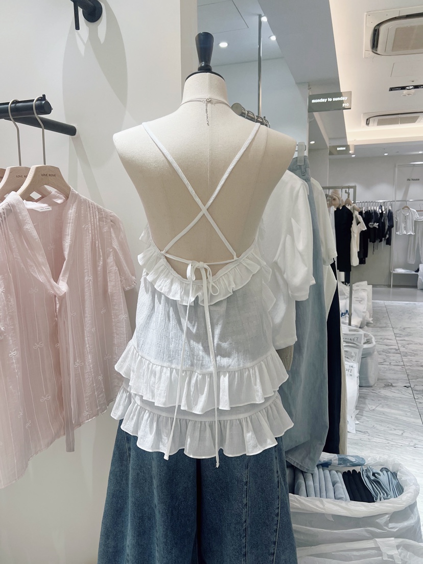 LOVE ROSIE東大門實拍韓國女裝新款26夏季吊帶背心層疊無袖LOVE ROSIE吊帶/背心