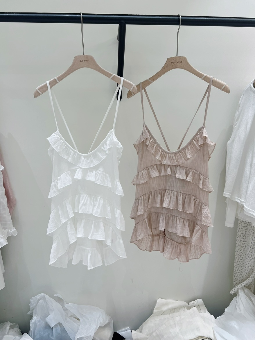 LOVE ROSIE東大門實拍韓國女裝新款26夏季吊帶背心層疊無袖LOVE ROSIE吊帶/背心
