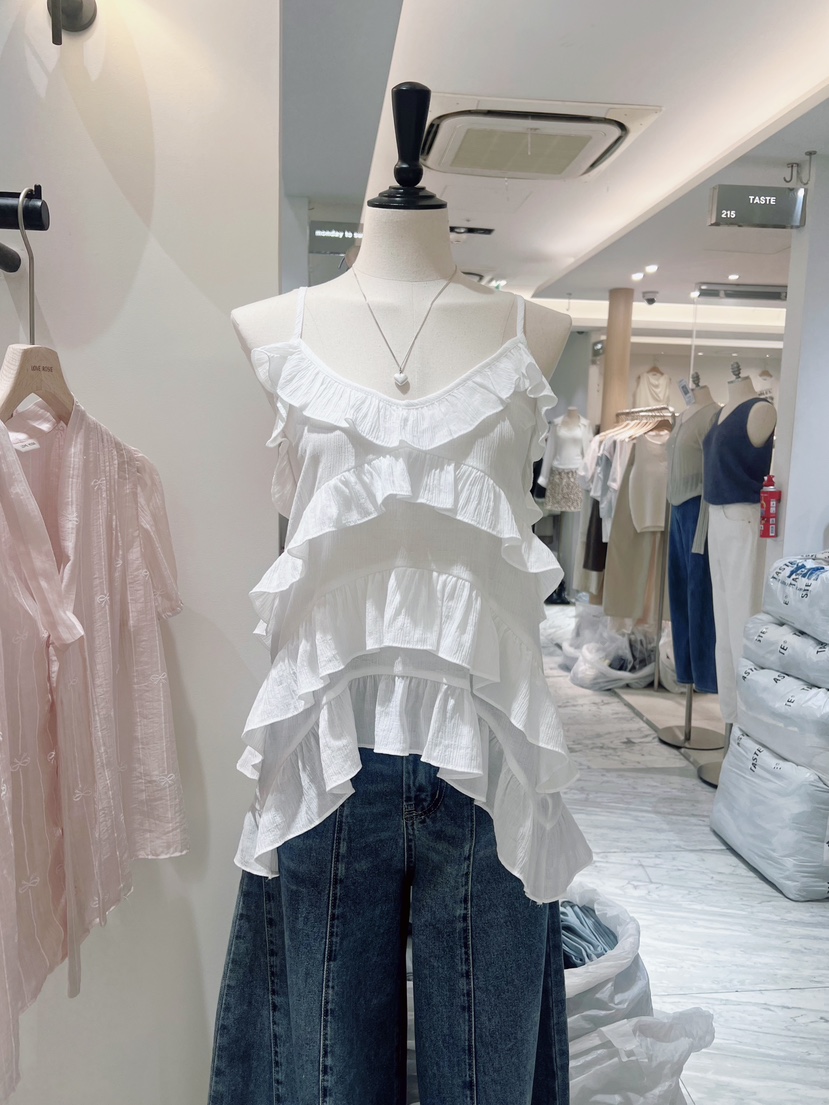 LOVE ROSIE東大門實拍韓國女裝新款26夏季吊帶背心層疊無袖LOVE ROSIE吊帶/背心圖色1