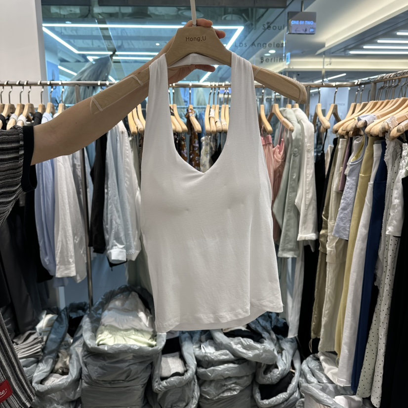 HONG.U韓國直郵實拍女裝新品人氣26春夏時尚職業吊帶背心HONG.U吊帶/背心圖色1